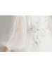 Ivory Lace Tulle High Low Flower Girl Dress